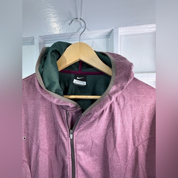 Nike Burgundy Windbreaker Jacket - Picture 3 of 3